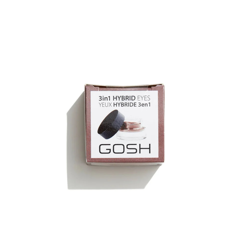 Gosh 3 in 1 Hybrid Øjenskygge – 004 Grey-Brown