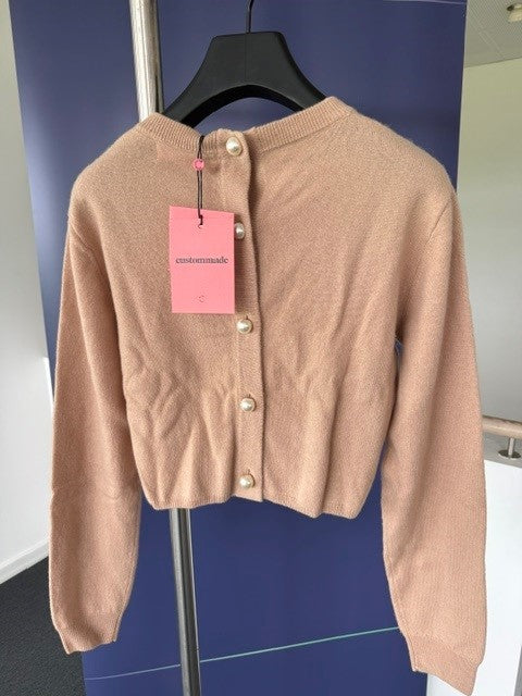 Lysbrun sweater kort str 42/XL