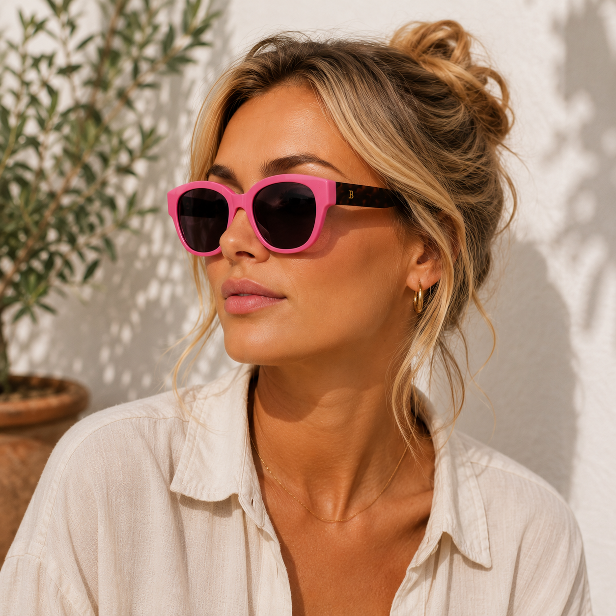 Barito Design Solbrille - Carrie C Pink