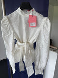 Bluse str 40/L - Hvid