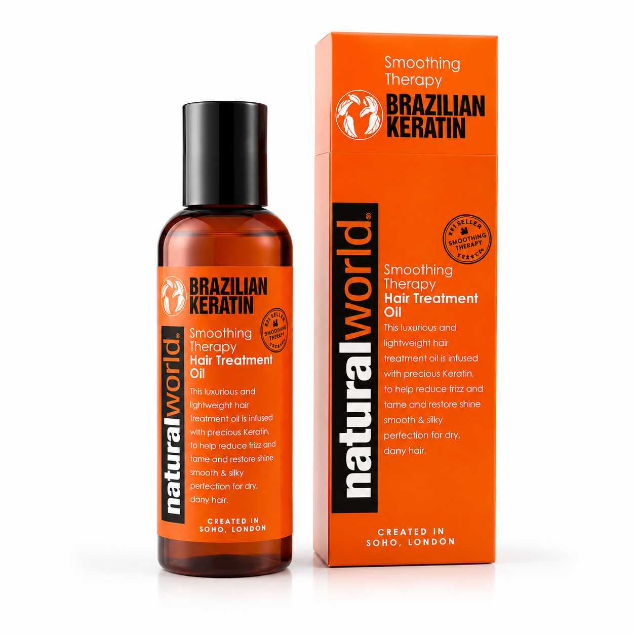 Natural World Brazilian Keratin Hårolie 100 ml