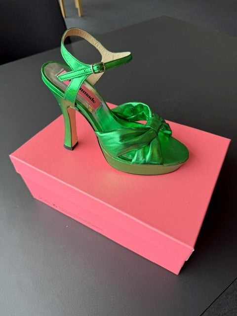Stiletter str 38 - Metallilc grøn