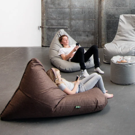 Xpouf Triangle Sitzsack – beschichtetes Braun