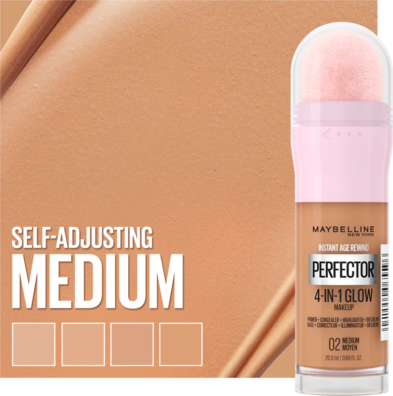 Maybelline New York Instant Perfector 4-in-1 Glow Makeup 20 ml – 02 Medium